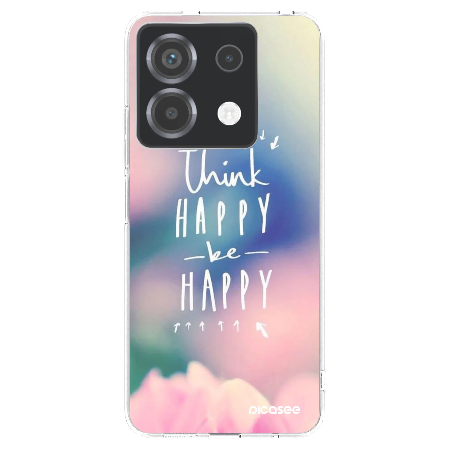 Picasee silikónový prehľadný obal pre Xiaomi Poco X6 - Mysli pozitívne!