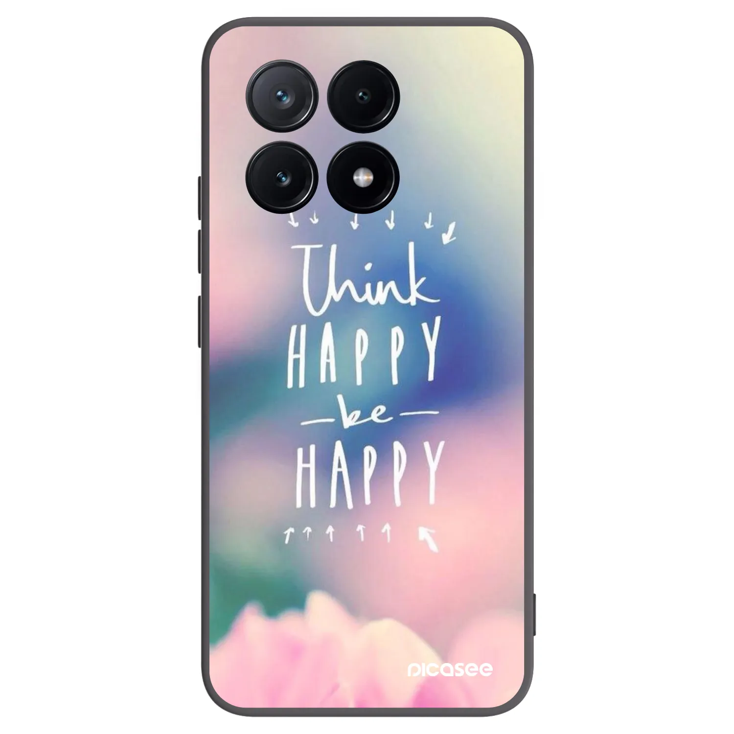 Picasee silikónový čierny obal pre Xiaomi Poco X6 Pro - Mysli pozitívne!
