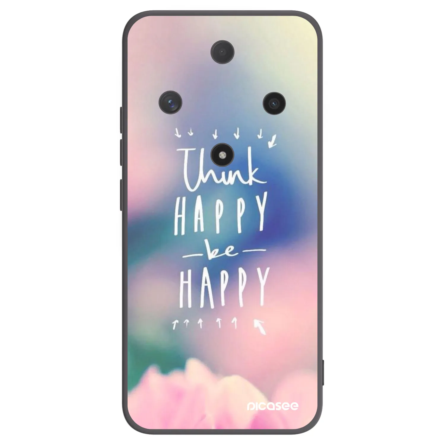 Picasee silikónový čierny obal pre Honor Magic6 Lite 5G - Mysli pozitívne!
