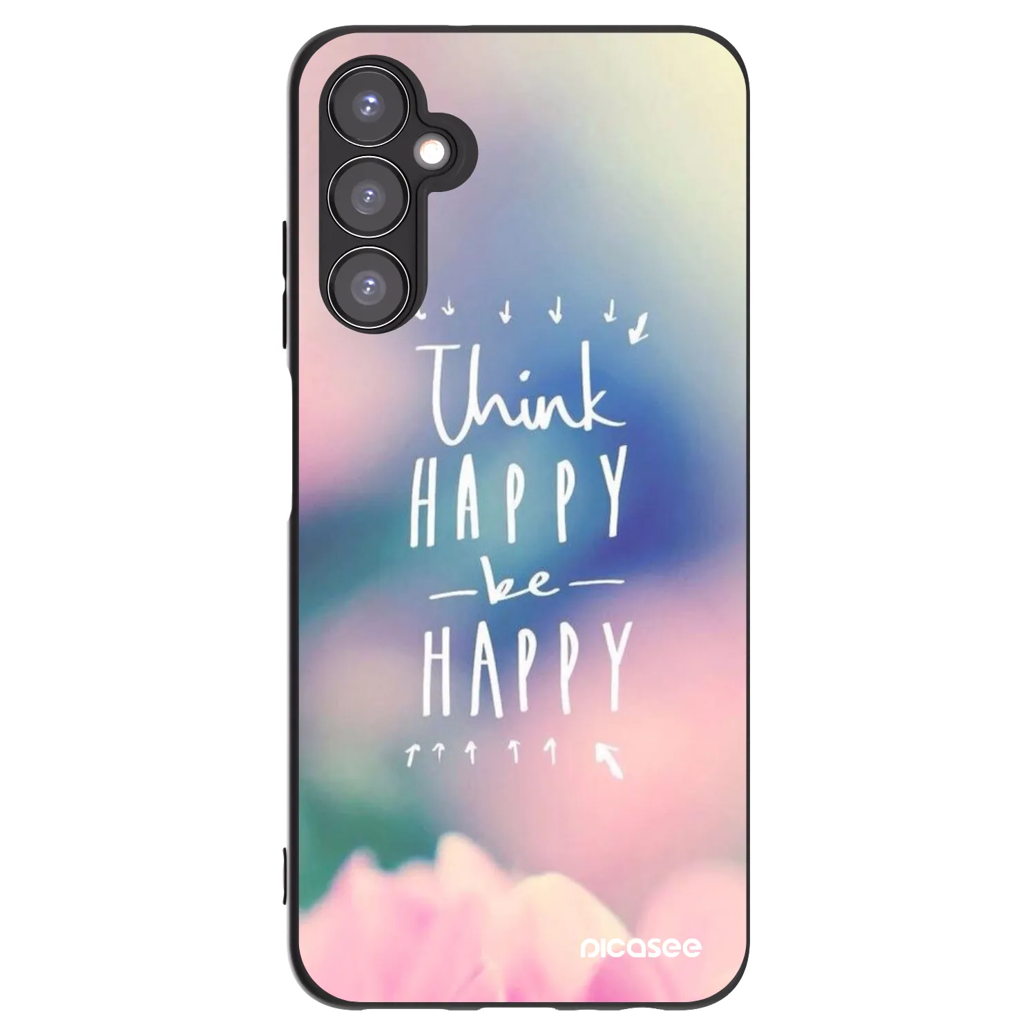 Picasee silikónový čierny obal pre Samsung Galaxy A05s A057G - Mysli pozitívne!