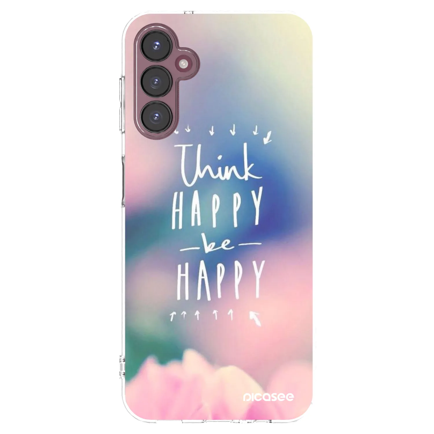 Picasee silikónový prehľadný obal pre Samsung Galaxy A05s A057G - Mysli pozitívne!