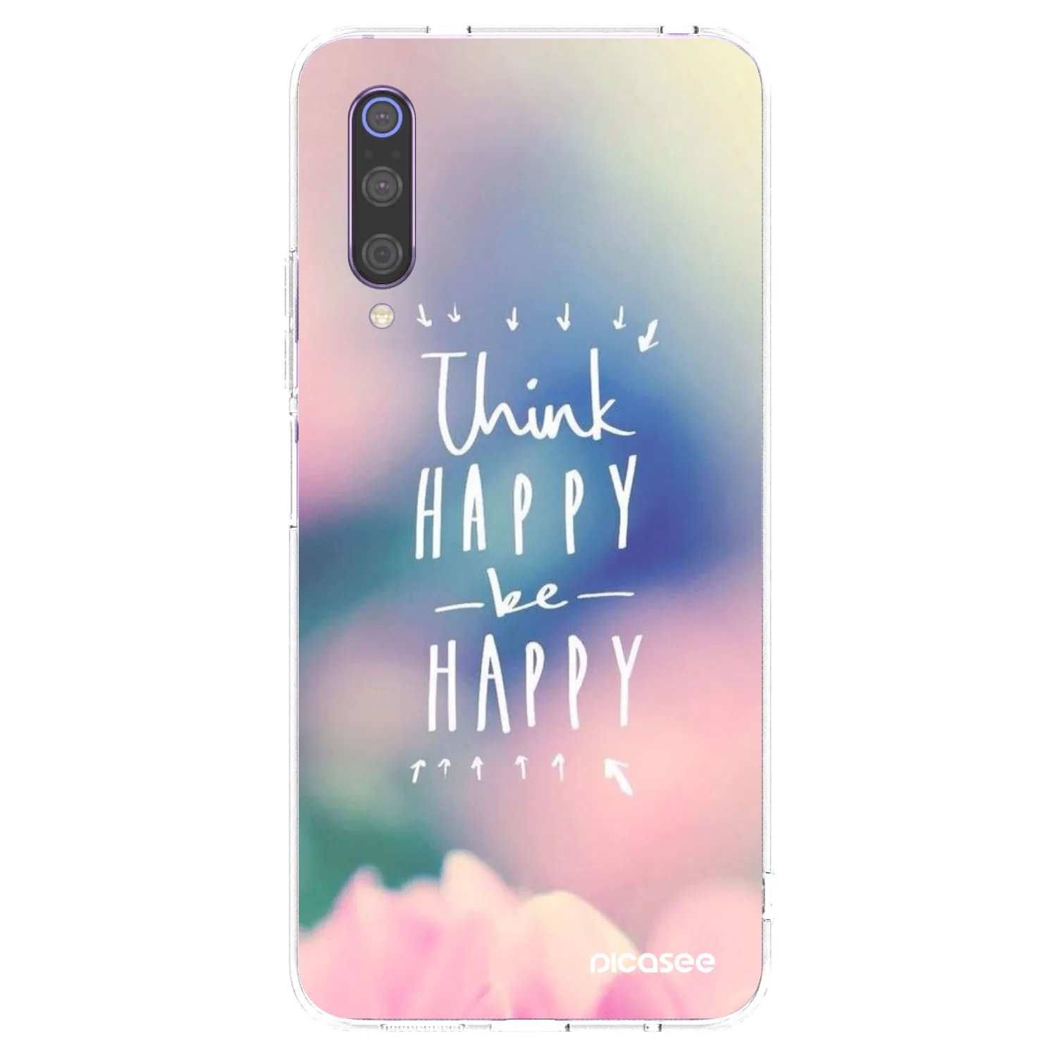 Picasee silikónový prehľadný obal pre Xiaomi Mi 9 - Mysli pozitívne!