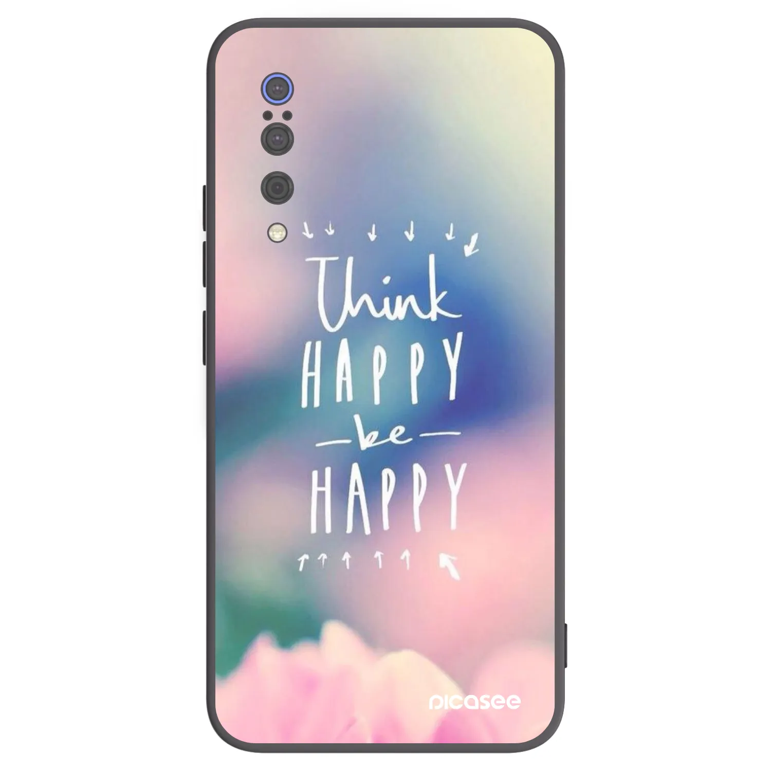 Picasee silikónový čierny obal pre Xiaomi Mi 9 - Mysli pozitívne!