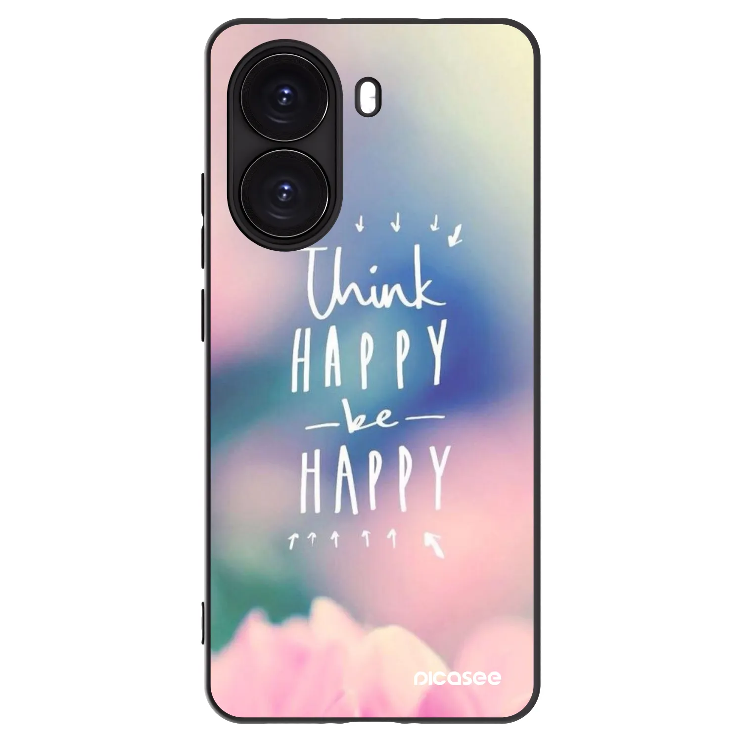 Picasee silikónový čierny obal pre Xiaomi Poco X7 Pro 5G - Mysli pozitívne!