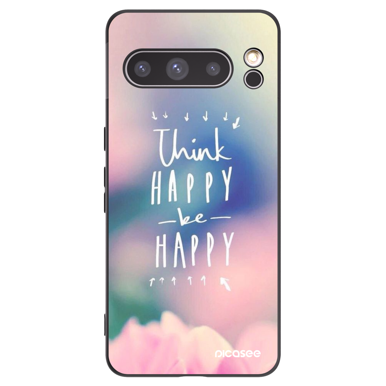 Picasee silikónový čierny obal pre Google Pixel 8 Pro - Mysli pozitívne!