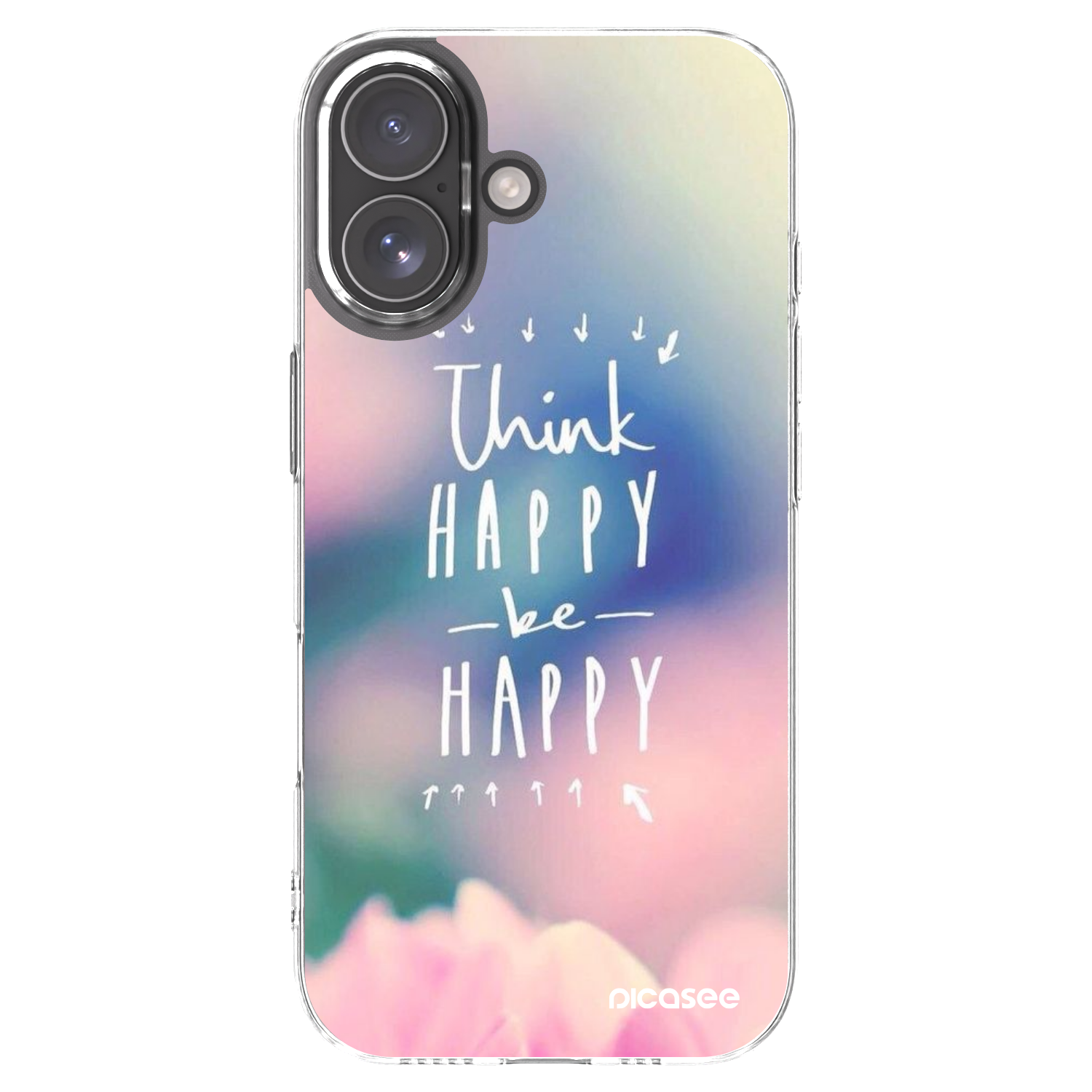 Picasee silikónový prehľadný obal pre Apple iPhone 17 - Mysli pozitívne!