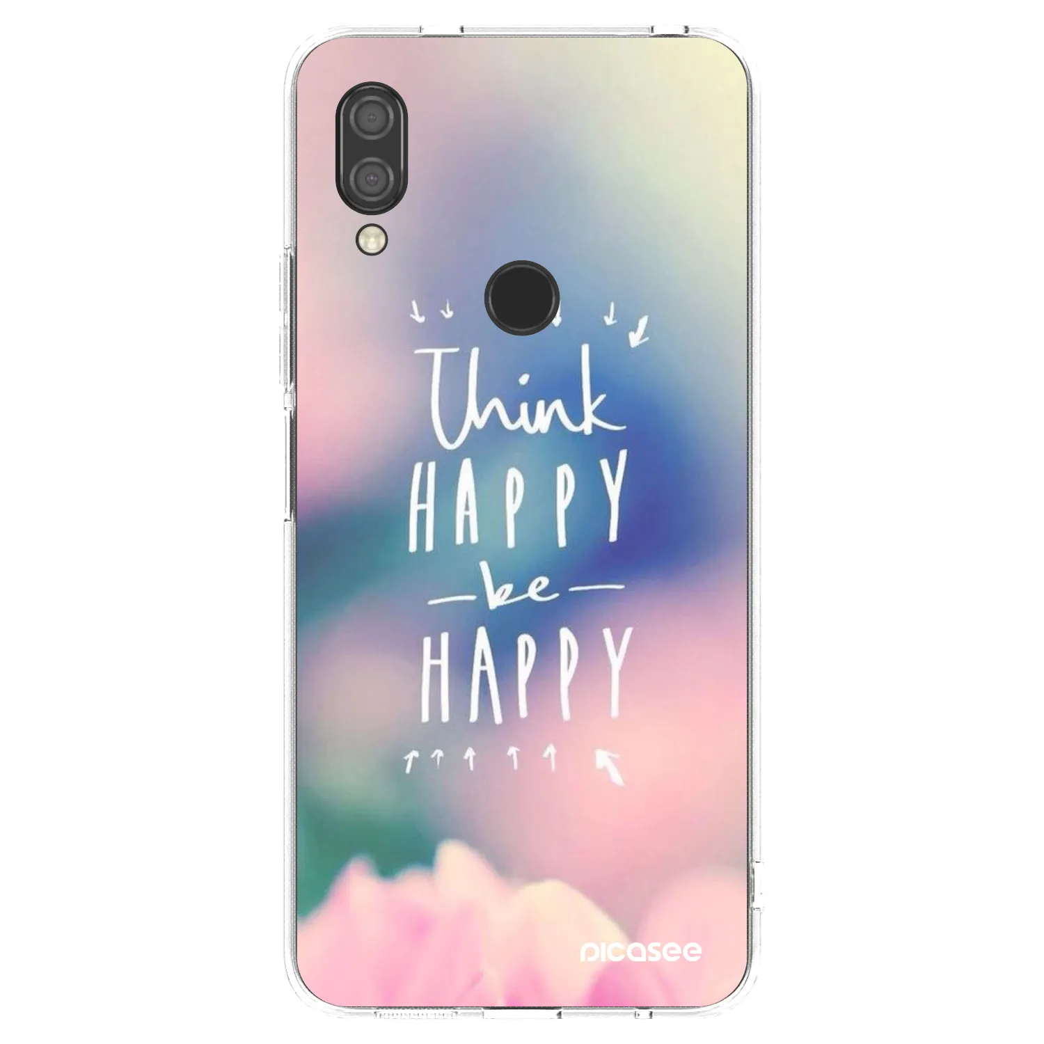 Picasee silikónový prehľadný obal pre Xiaomi Redmi 7 - Mysli pozitívne!