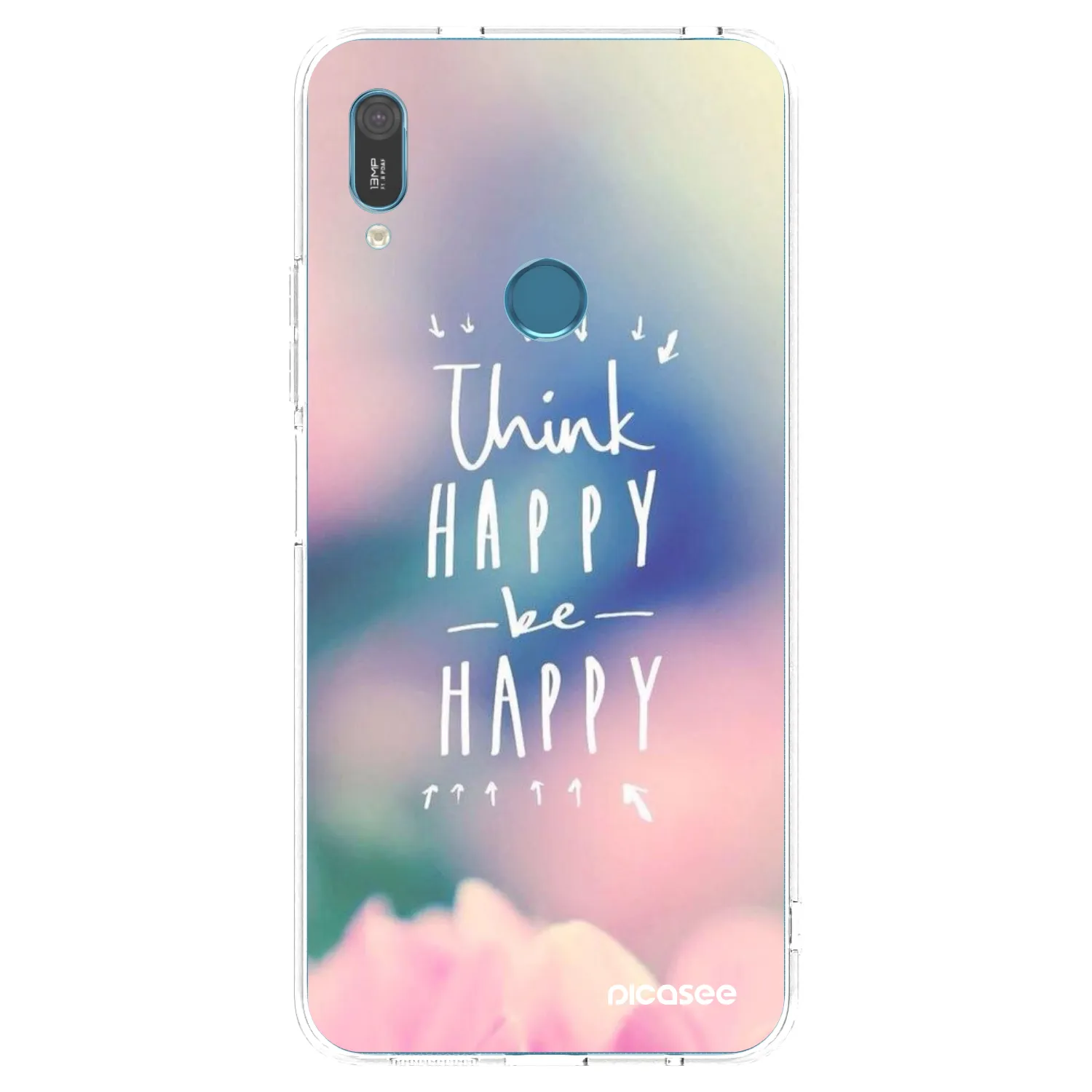 Picasee silikónový prehľadný obal pre Huawei Y6 2019 - Mysli pozitívne!