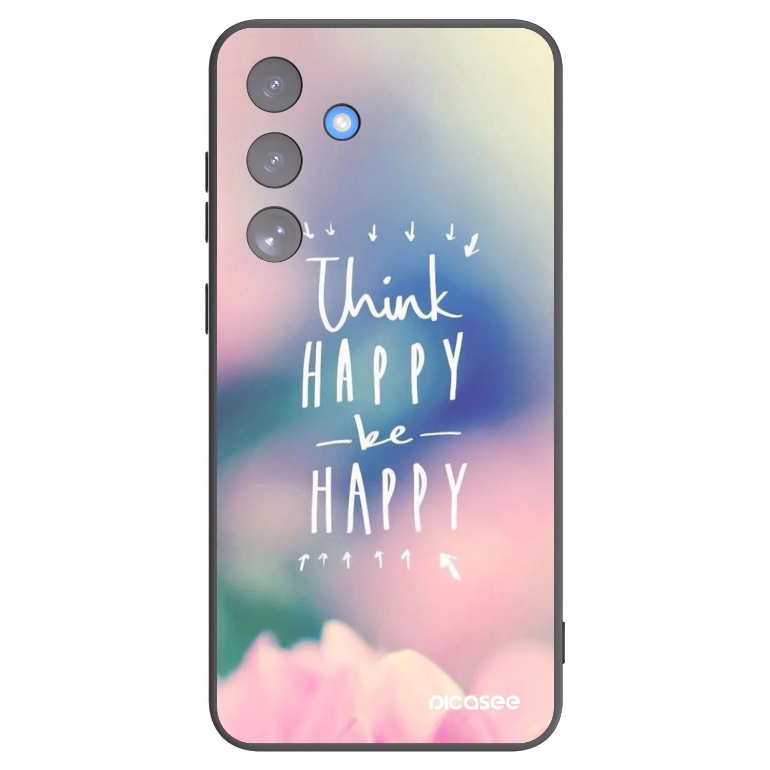 Picasee silikónový čierny obal pre Samsung Galaxy S25 FE 5G - Mysli pozitívne!