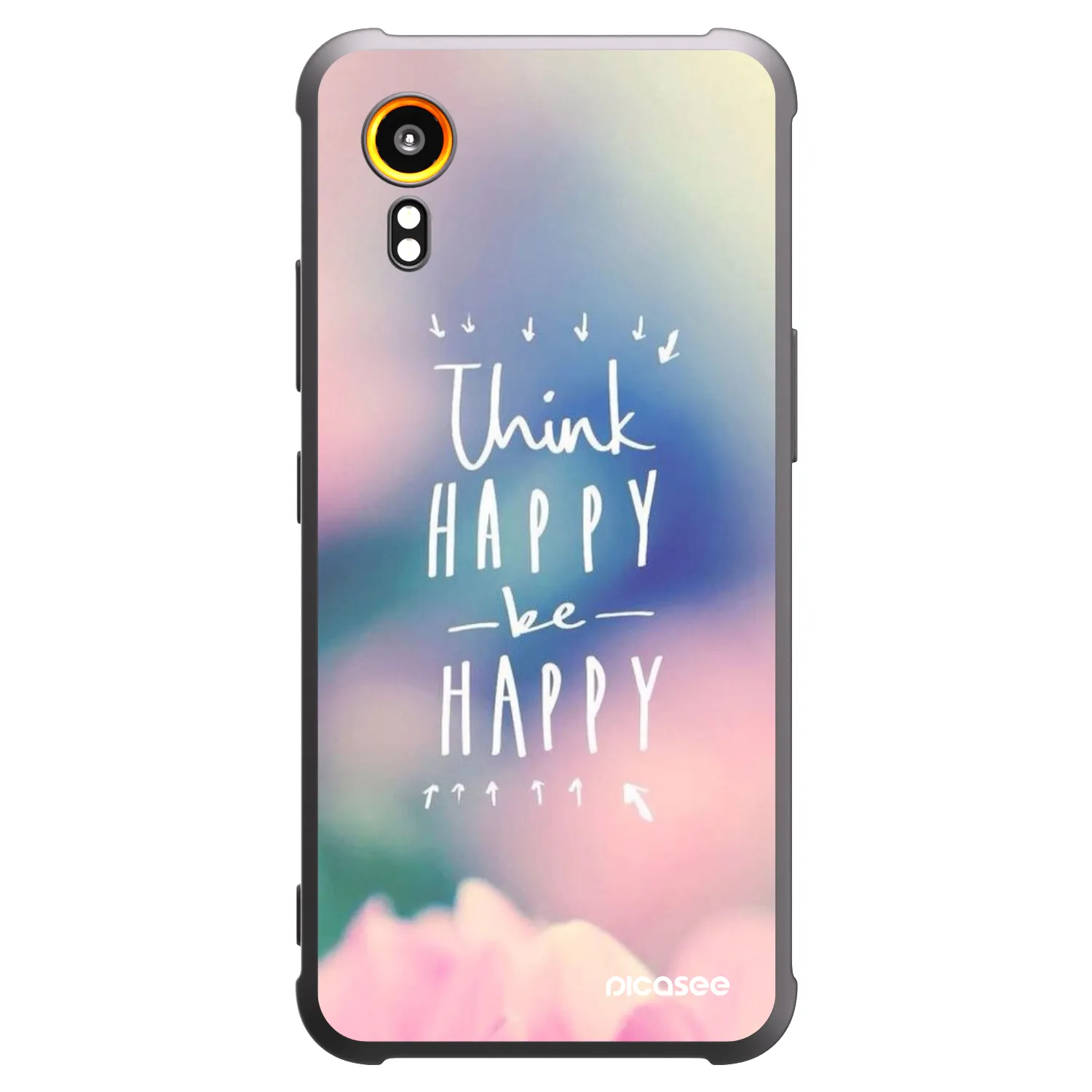 Picasee silikónový čierny obal pre Samsung Galaxy Xcover 7 - Mysli pozitívne!