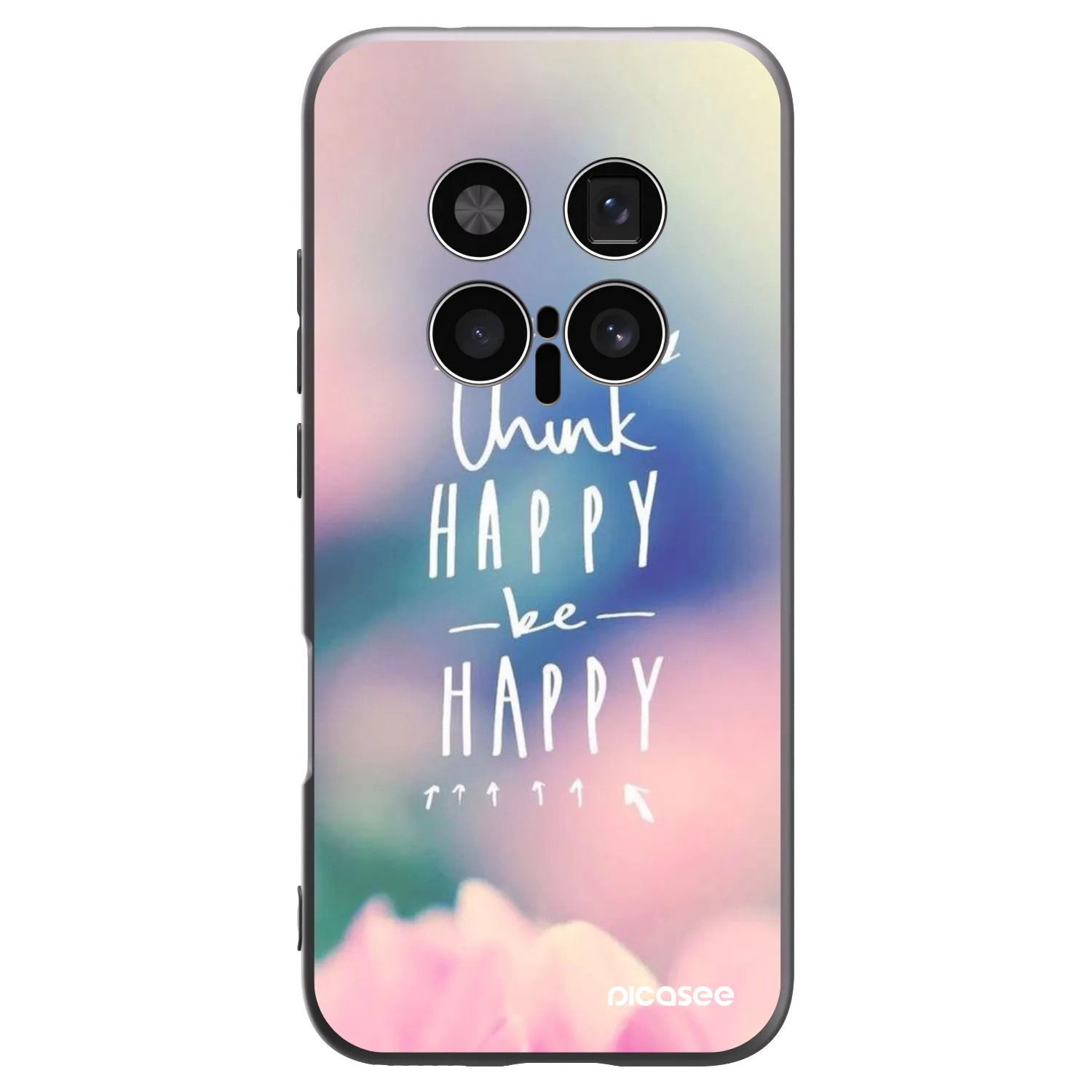 Picasee silikónový čierny obal pre Honor Magic8 Pro 5G - Mysli pozitívne!