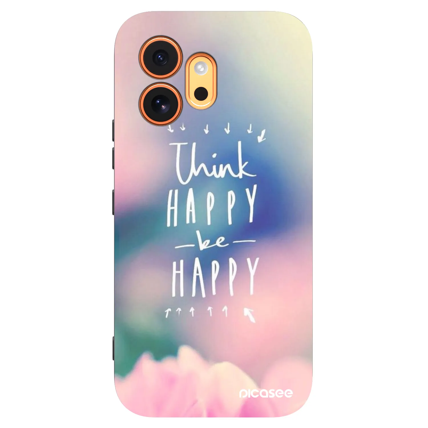 Picasee silikónový čierny obal pre Honor 600 - Mysli pozitívne!