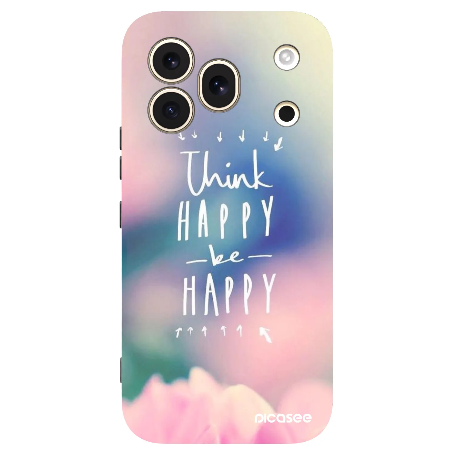 Picasee silikónový čierny obal pre Honor 600 Pro - Mysli pozitívne!