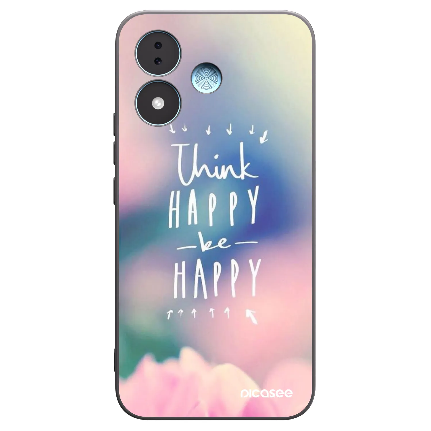 Picasee silikónový čierny obal pre Xiaomi Redmi Note 17 5G - Mysli pozitívne!