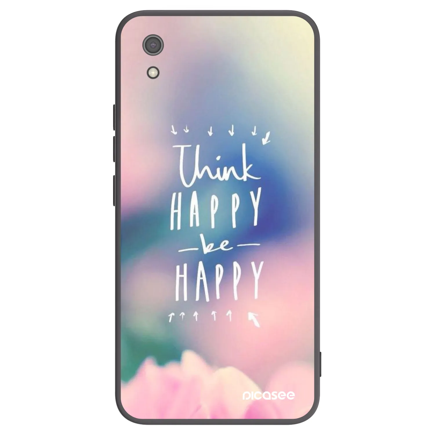 Picasee silikónový čierny obal pre Xiaomi Redmi 7A - Mysli pozitívne!