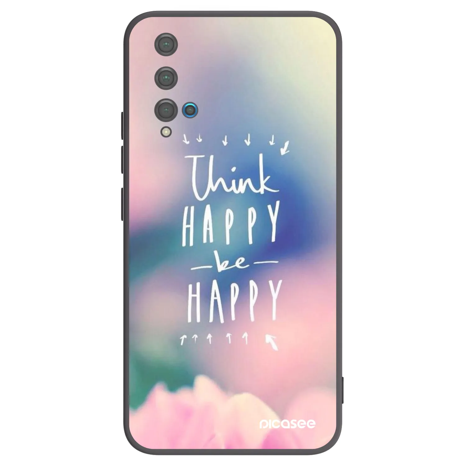 Picasee silikónový čierny obal pre Huawei Nova 5T - Mysli pozitívne!