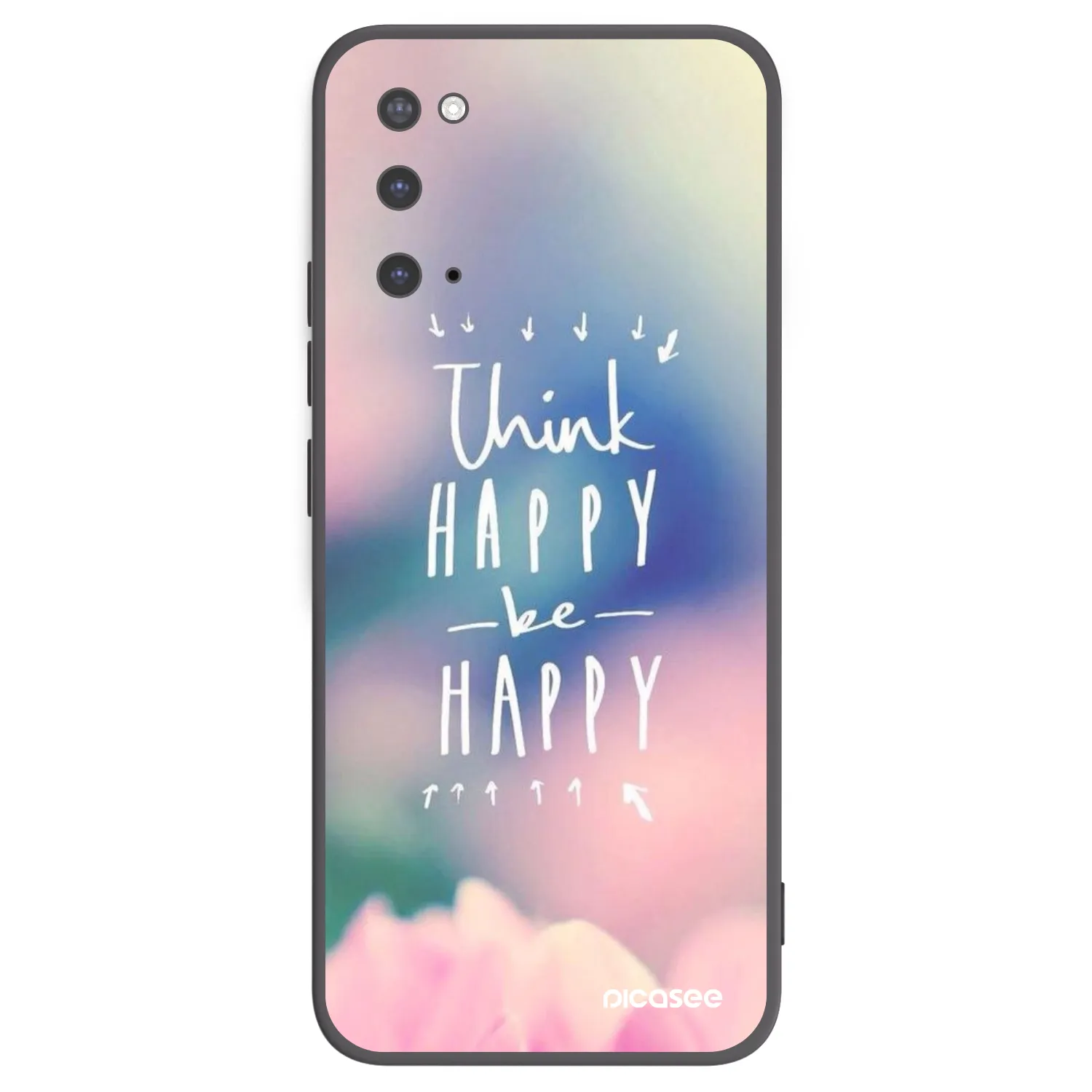 Picasee silikónový čierny obal pre Samsung Galaxy S20 G980F - Mysli pozitívne!