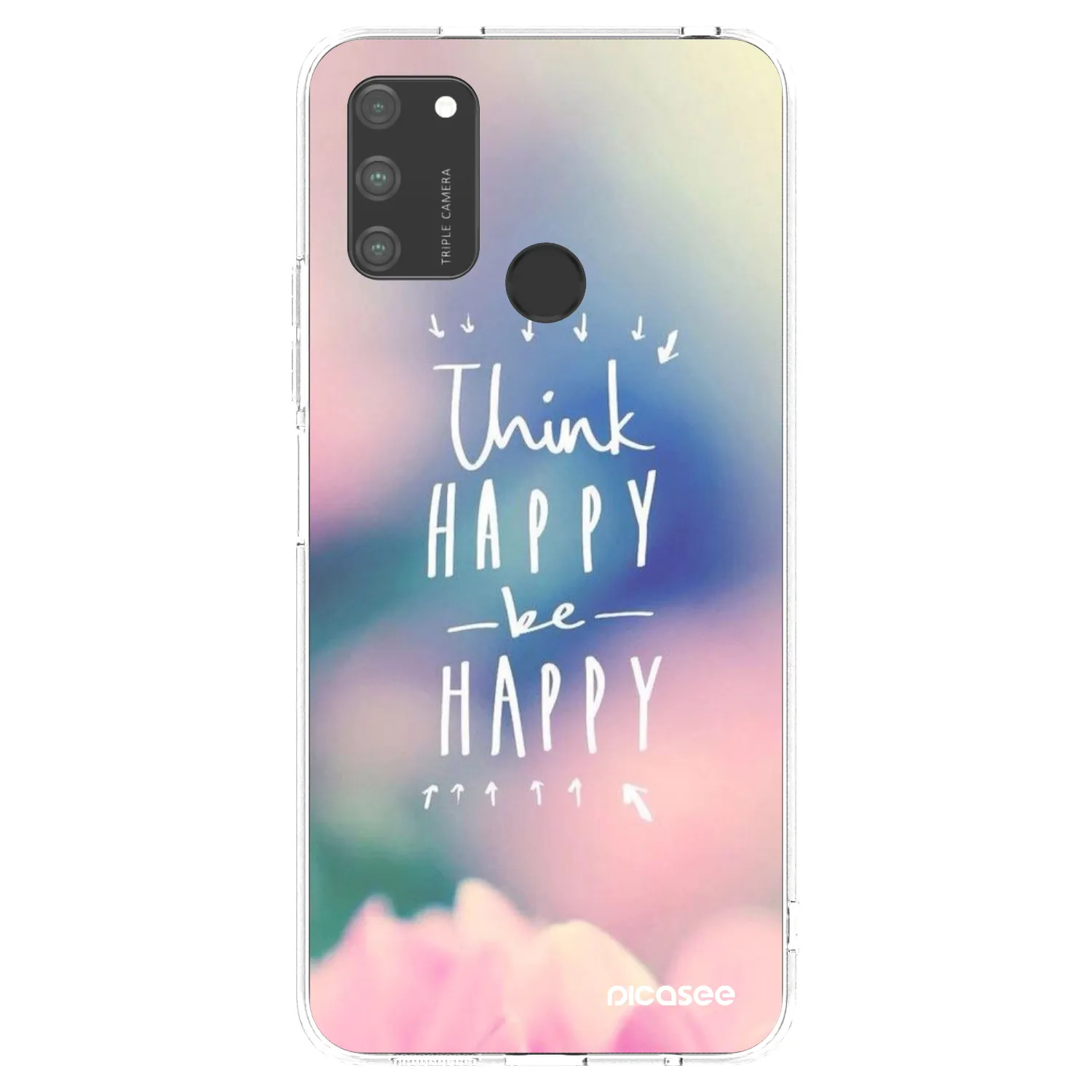 Picasee silikónový prehľadný obal pre Honor 9A - Mysli pozitívne!