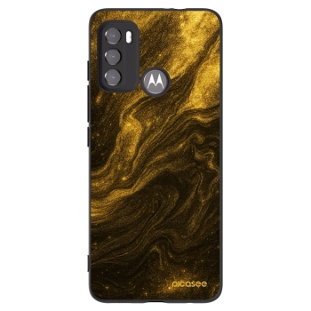 Picasee silikónový čierny obal pre Motorola Moto G60 - Black