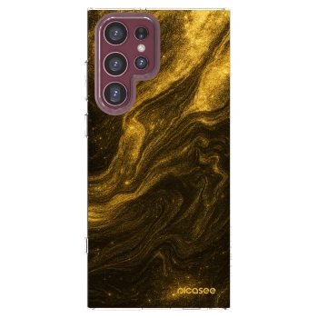 Picasee silikónový prehľadný obal pre Samsung Galaxy S22 Ultra 5G - Black