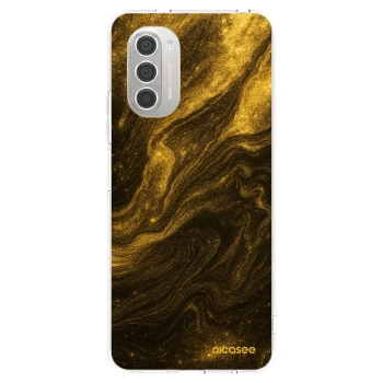 Picasee silikónový prehľadný obal pre Motorola Moto G51 - Black