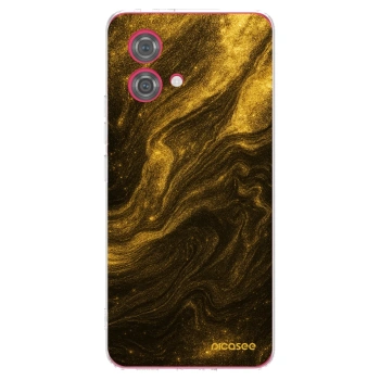 Picasee silikónový prehľadný obal pre Motorola Moto G84 5G - Black