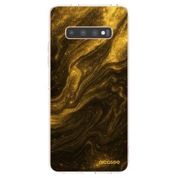 Picasee silikónový prehľadný obal pre Samsung Galaxy S10 Plus G975 - Black