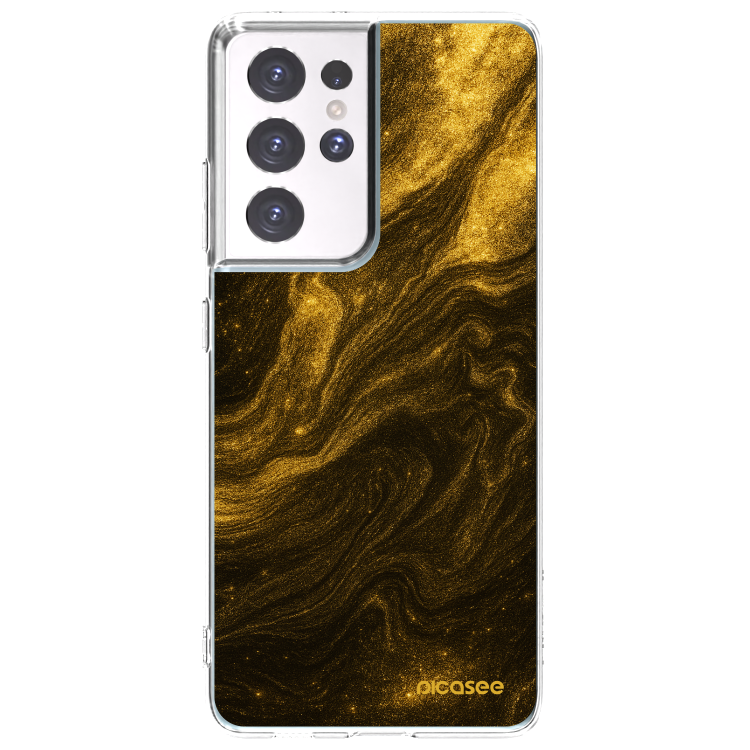 Picasee silikónový prehľadný obal pre Samsung Galaxy S21 Ultra 5G G998B - Black