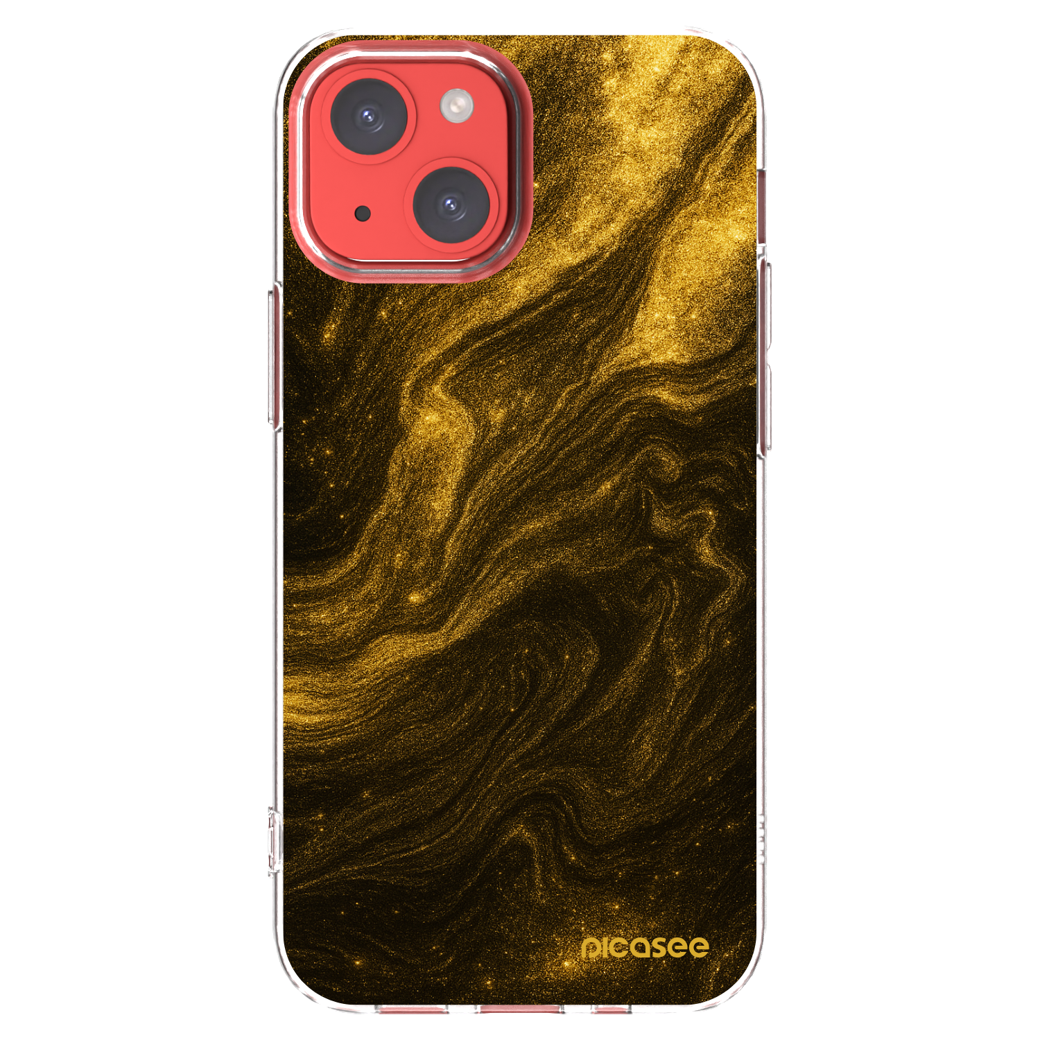 Picasee silikónový prehľadný obal pre Apple iPhone 13 mini - Black