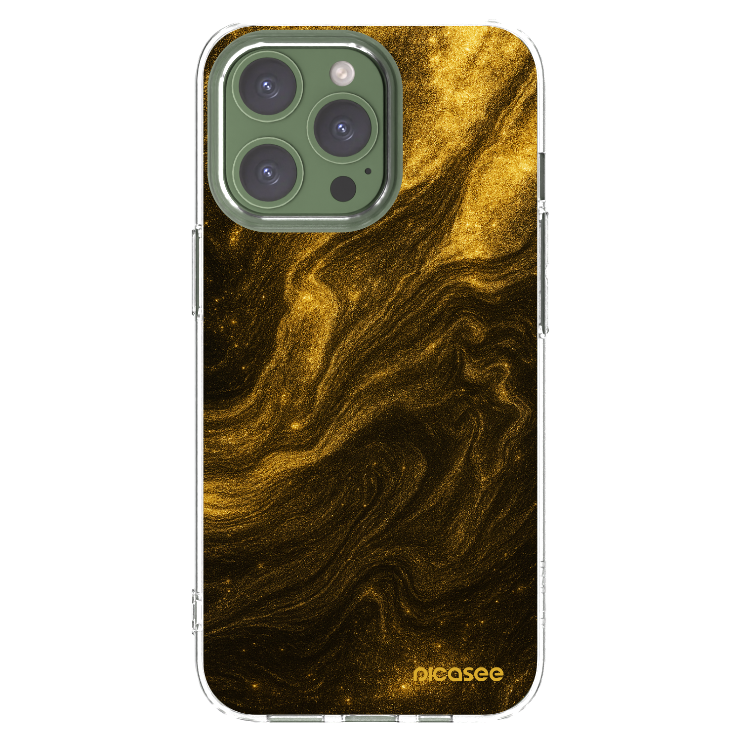 Picasee silikónový prehľadný obal pre Apple iPhone 13 Pro - Black