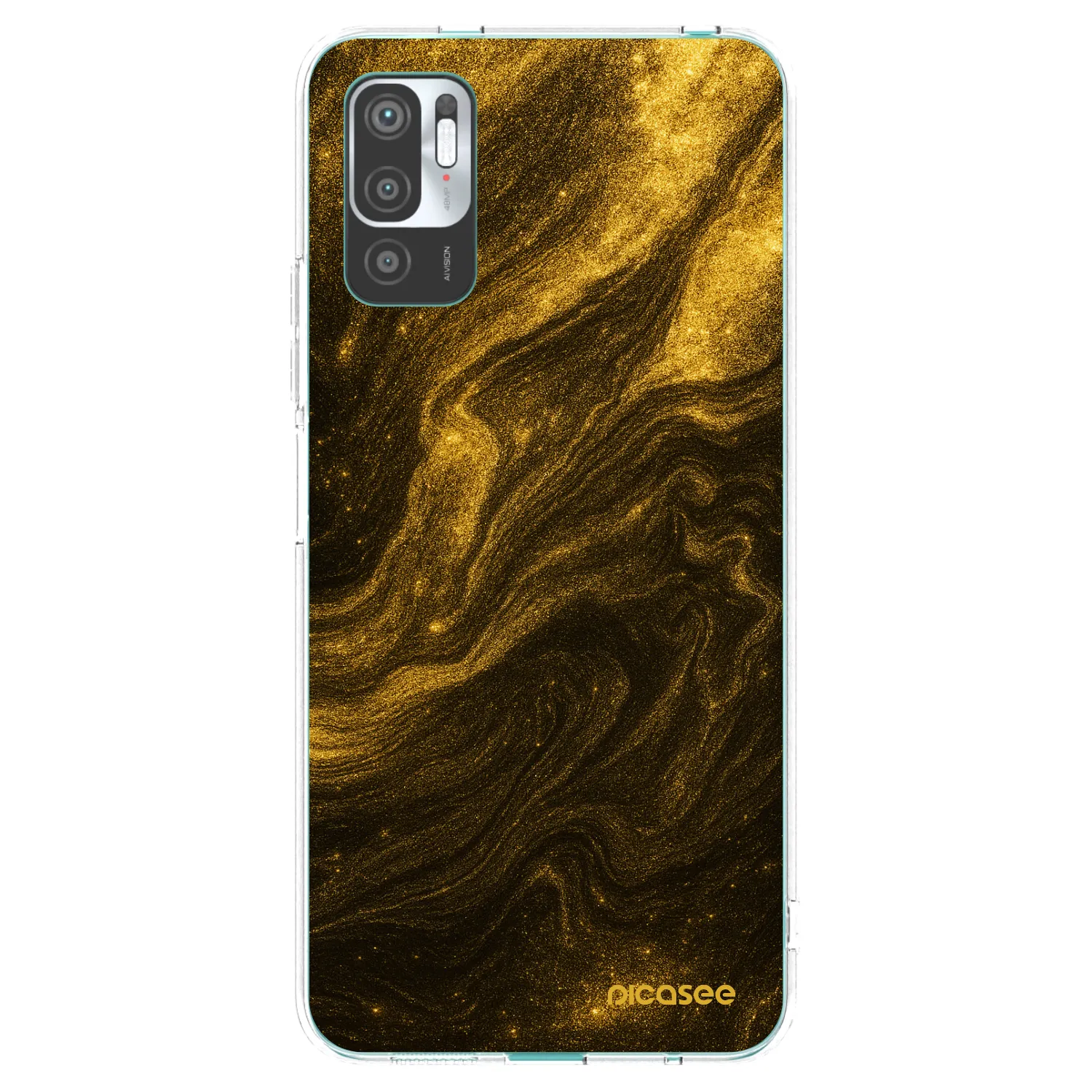 Picasee silikónový prehľadný obal pre Xiaomi Redmi Note 10 5G - Black
