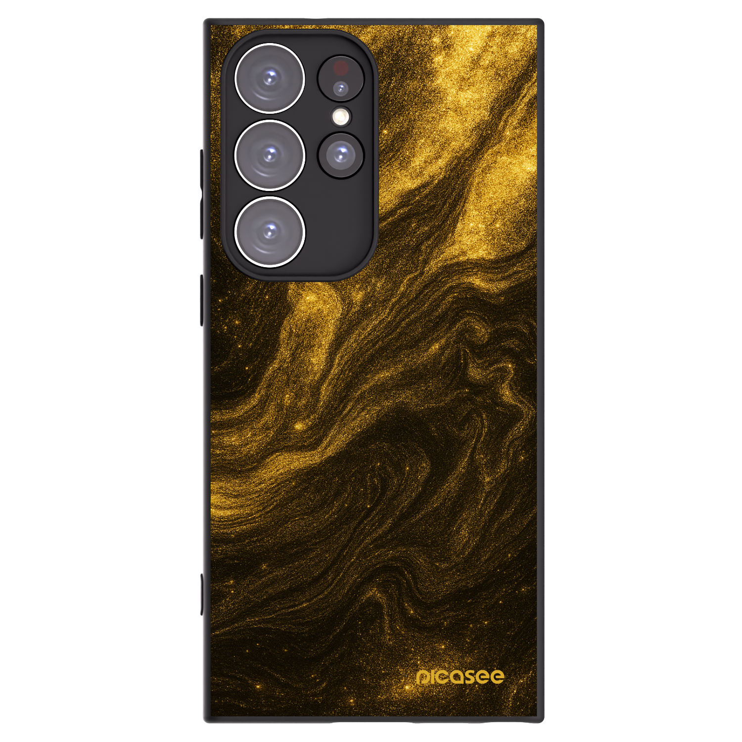 Picasee silikónový čierny obal pre Samsung Galaxy S23 Ultra 5G - Black
