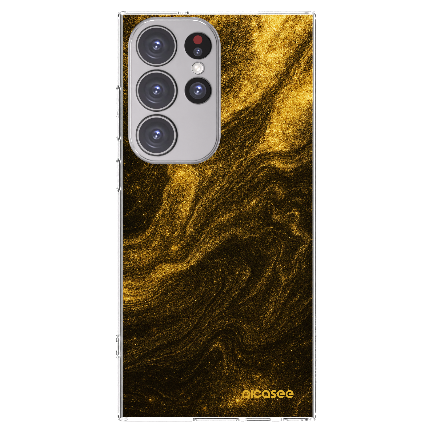 Picasee silikónový prehľadný obal pre Samsung Galaxy S23 Ultra 5G - Black