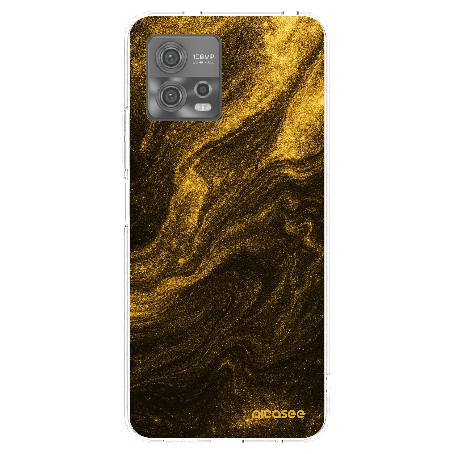 Picasee silikónový prehľadný obal pre Motorola Moto G72 - Black