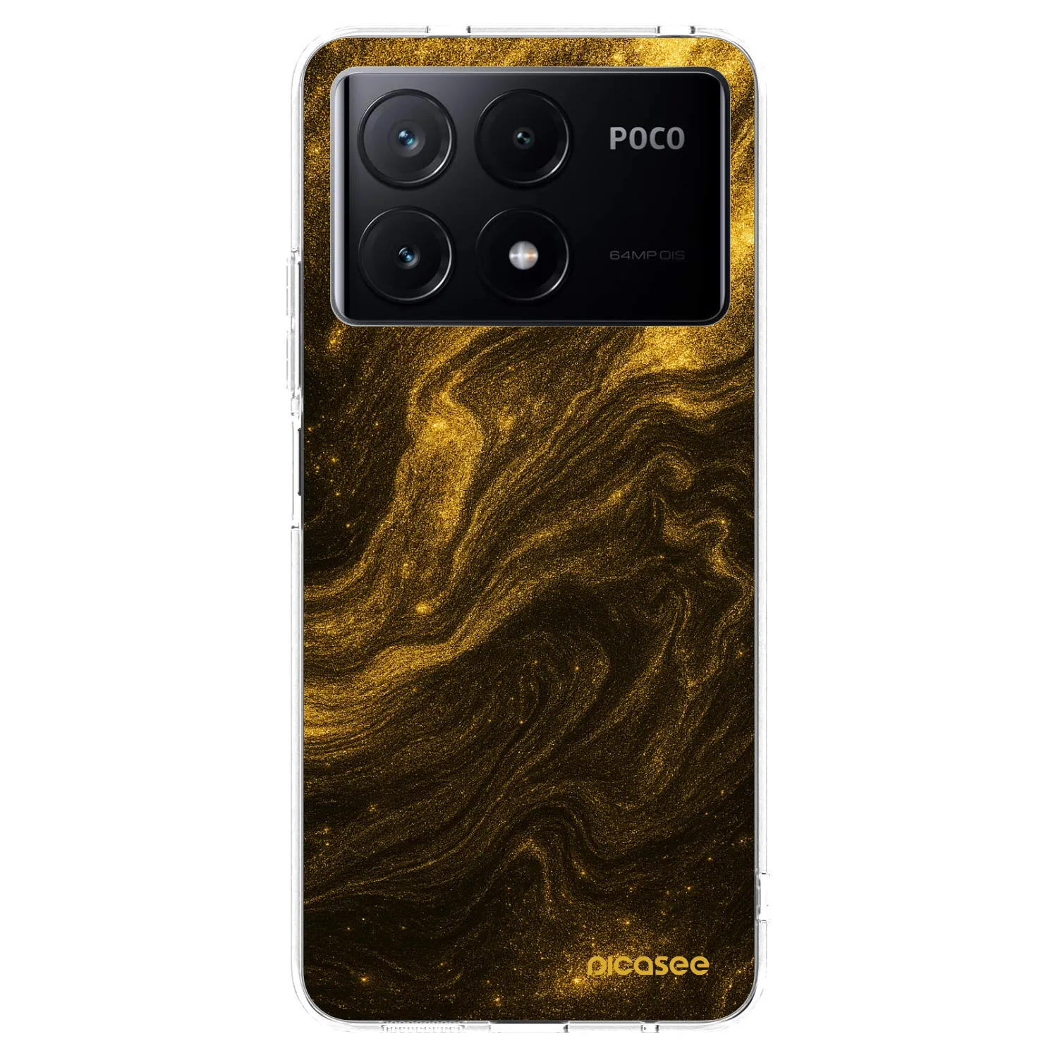 Picasee silikónový prehľadný obal pre Xiaomi Poco X6 Pro - Black