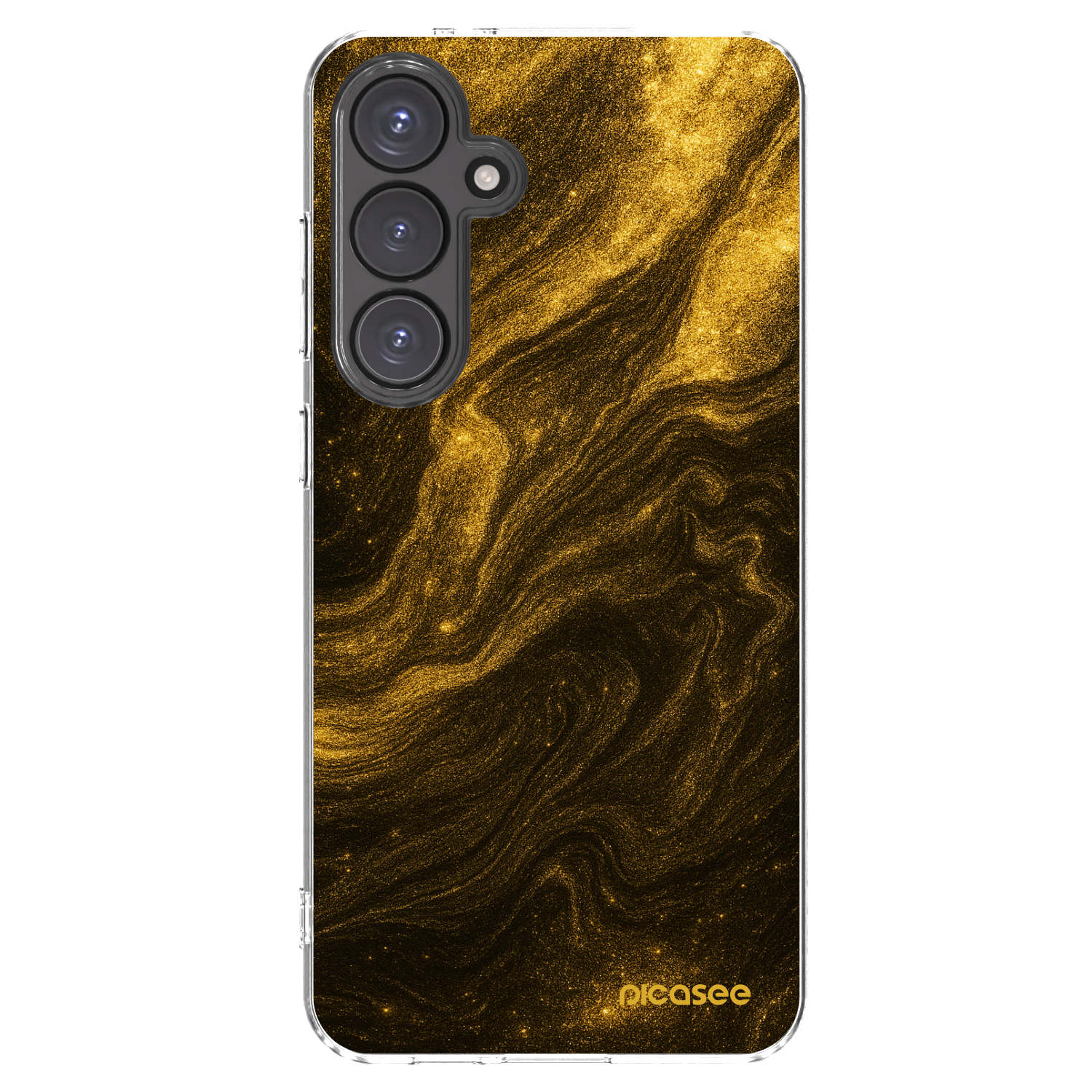 Picasee silikónový prehľadný obal pre Samsung Galaxy S24 FE S721B - Black