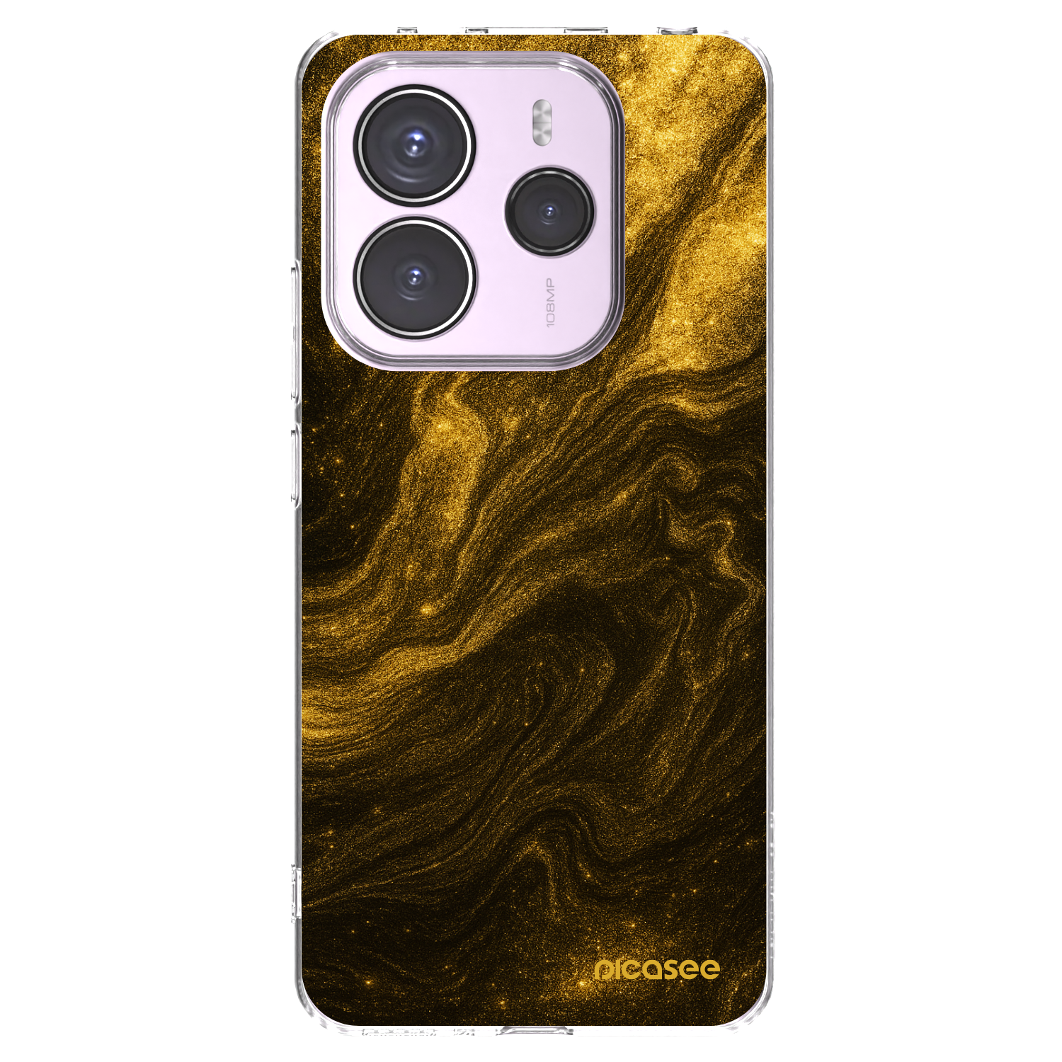 Picasee silikónový prehľadný obal pre Xiaomi Redmi Note 14 5G - Black