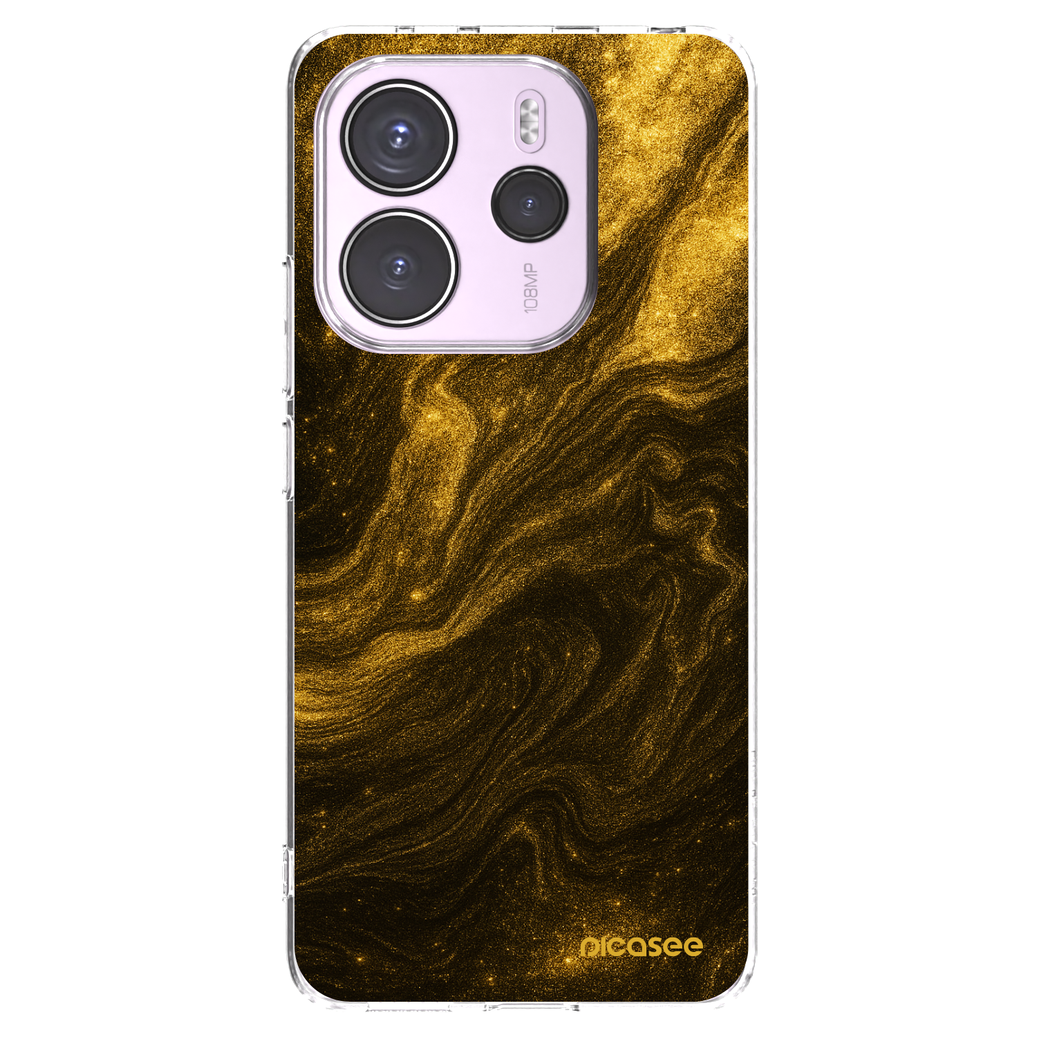 Picasee silikónový prehľadný obal pre Xiaomi Redmi Note 14 4G - Black