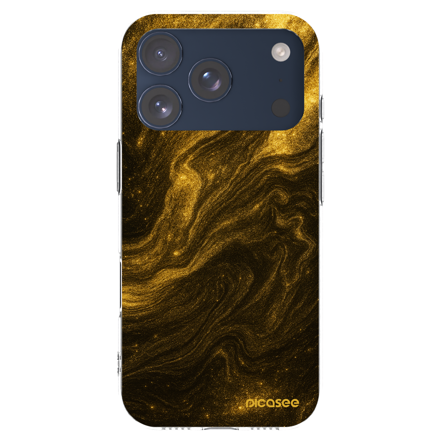 Picasee silikónový prehľadný obal pre Apple iPhone 17 Pro - Black