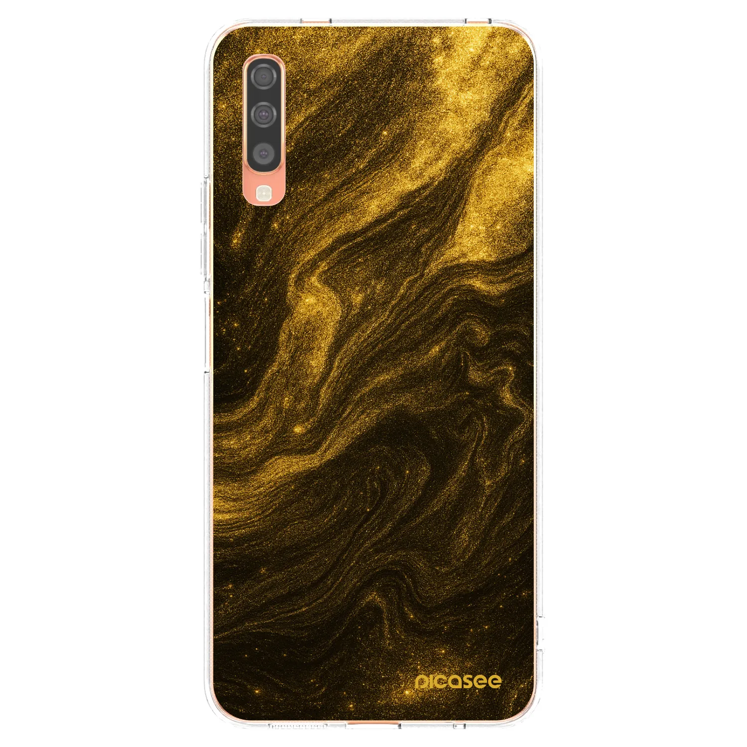 Picasee silikónový prehľadný obal pre Samsung Galaxy A70 A705F - Black