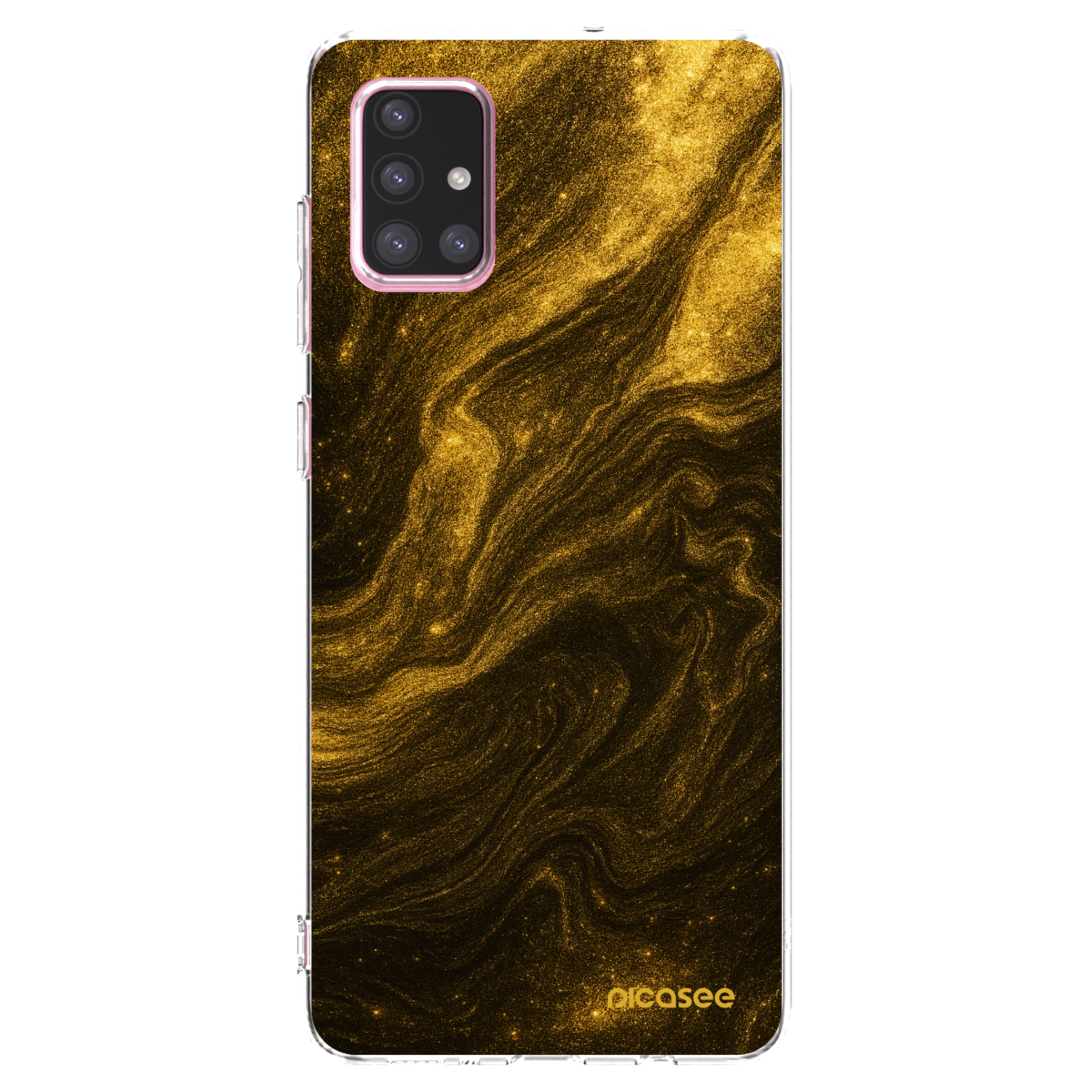 Picasee silikónový prehľadný obal pre Samsung Galaxy A71 A715F - Black