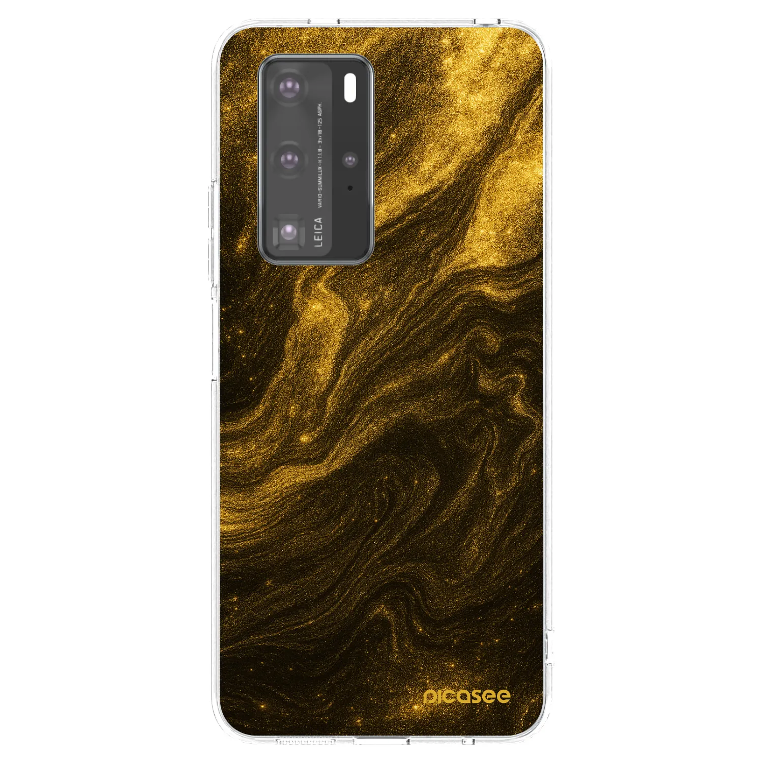 Picasee silikónový prehľadný obal pre Huawei P40 Pro - Black