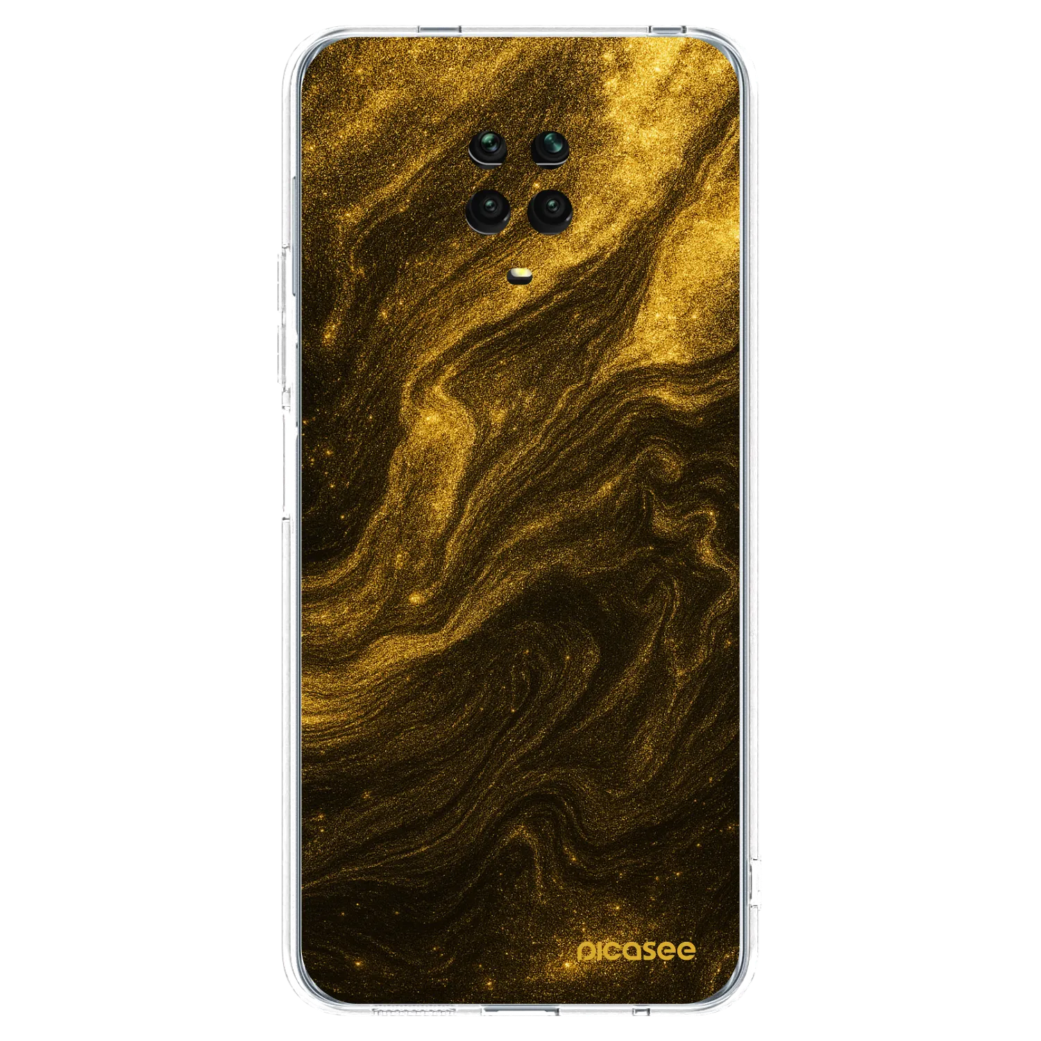 Picasee silikónový prehľadný obal pre Xiaomi Redmi Note 9S - Black