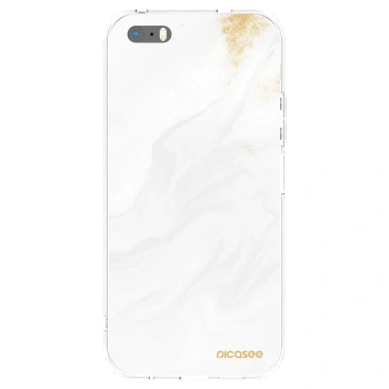 Picasee silikónový prehľadný obal pre Apple iPhone 5/5S/SE - White