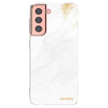 Picasee silikónový prehľadný obal pre Samsung Galaxy S21 5G G991B - White