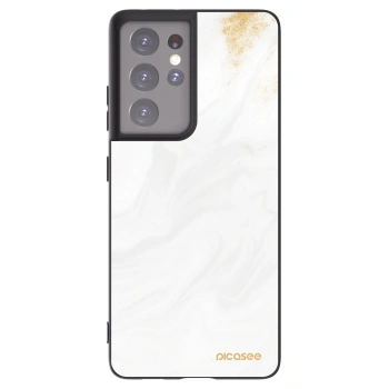 Picasee silikónový čierny obal pre Samsung Galaxy S21 Ultra 5G G998B - White