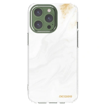 Picasee silikónový prehľadný obal pre Apple iPhone 13 Pro - White
