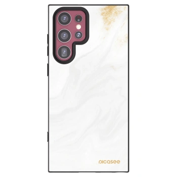Picasee silikónový čierny obal pre Samsung Galaxy S22 Ultra 5G - White
