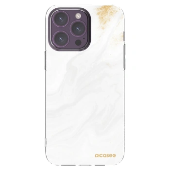 Picasee silikónový prehľadný obal pre Apple iPhone 14 Pro Max - White