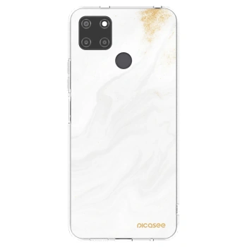 Picasee silikónový prehľadný obal pre Realme C21Y - White